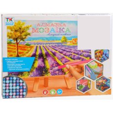 Алмазная мозаика Девушка с поросенком, TK Group (30х20 см)