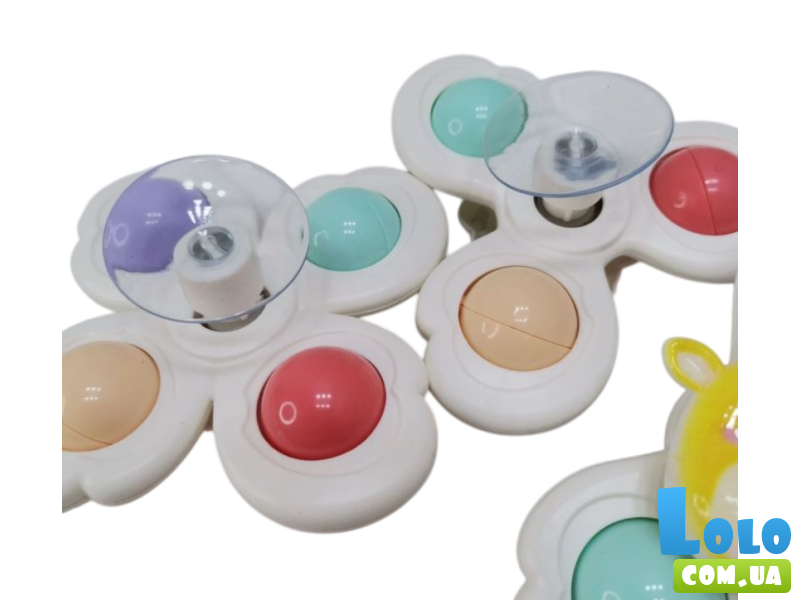 Набор погремушки-спинеров на присосках Baby Rattle