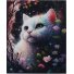 Алмазная мозаика Белый котик, TK Group (30х20 см)