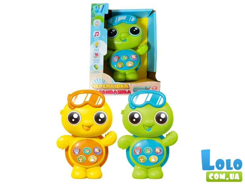Музыкальная игрушка Черепашка развивашка, WToys (в ассортименте)