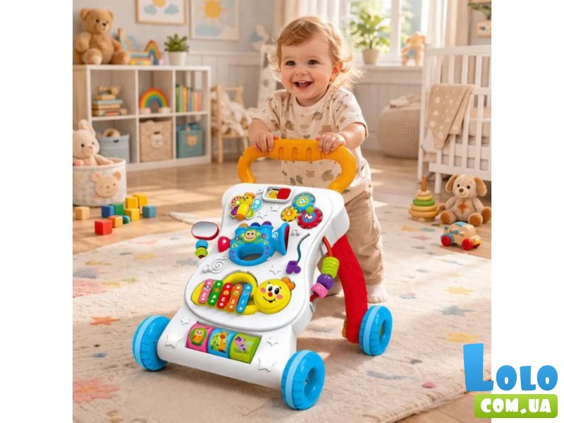 Каталка-ходунки с игровым центром