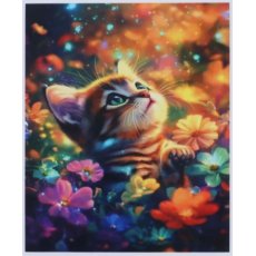 Алмазная мозаика Рыжий котик, TK Group (30х20 см)
