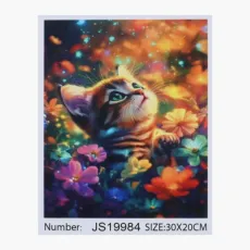 Алмазная мозаика Рыжий котик, TK Group (30х20 см)