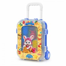Игровой песочный набор Маленький путешественник Кролик, Bamsic (синий)