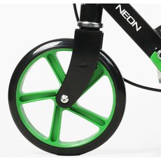 Самокат двухколесный Skyper Neon (черно-зеленый)