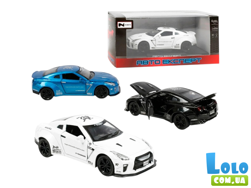 Машина металлопластиковая Nissan GTR, АвтоЕксперт (в ассортименте)
