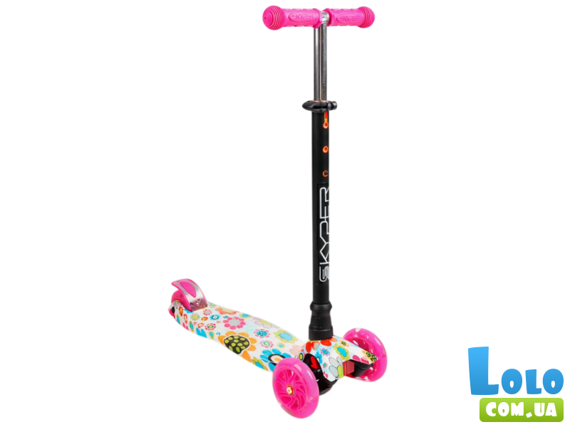 Самокат трехколесный Maxi, Best Scooter (малиновый)