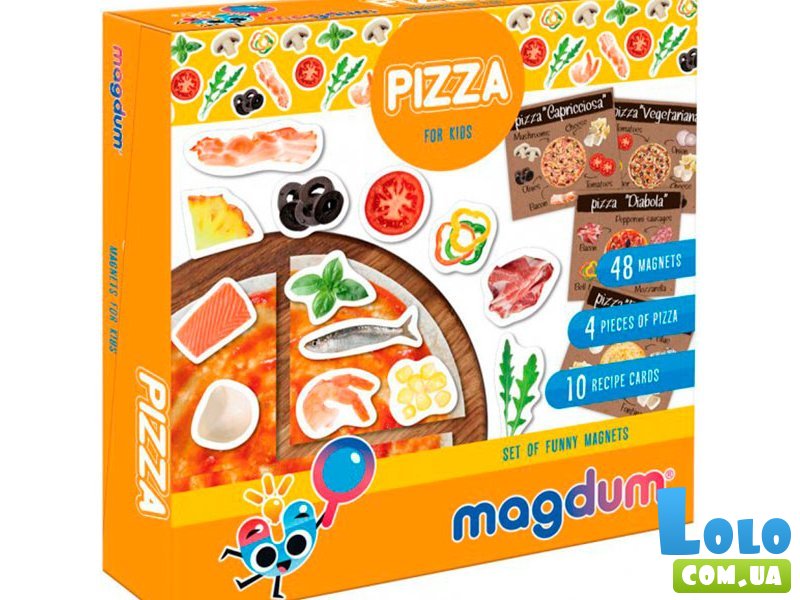 Настольная Магнитная кулинарная игра Пицца, Magdum