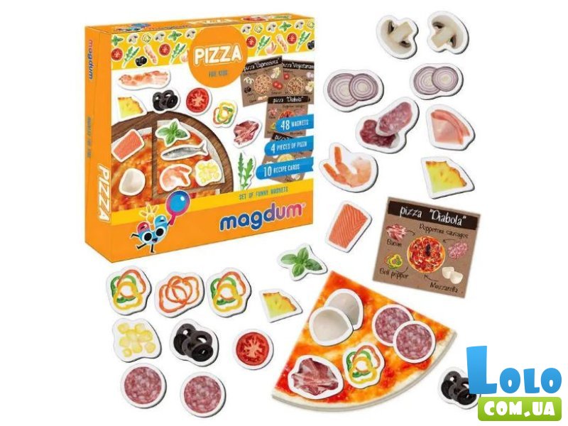 Настольная Магнитная кулинарная игра Пицца, Magdum