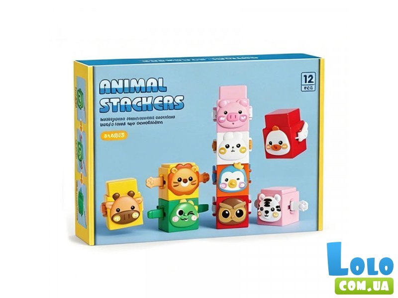 Развивающая игрушка-пирамидка Зверята
