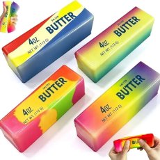 Сквиш антистресс Масло Salted butter Радужный (в ассортименте)