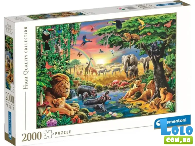 Пазл Африканское собрание, Clementoni, 2000 эл.
