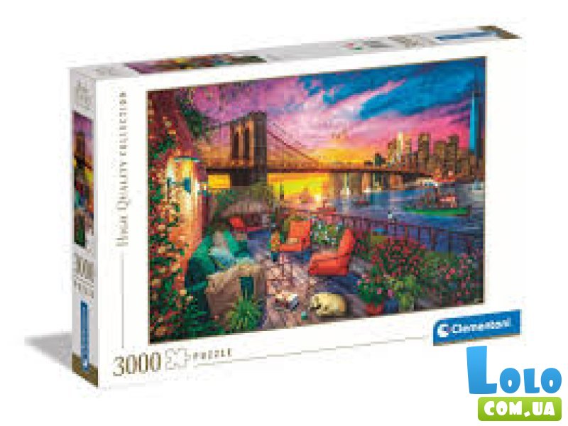 Пазл Закат с балкона на Манхэттене, Clementoni, 3000 эл.