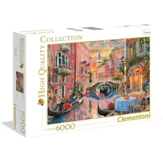 Пазл закат в Венеции. Италия, Clementoni, 6000 эл.