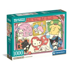 Пазл Коллаж Хелов Китти и друзей, Clementoni, 1000 эл.