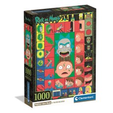 Пазл Имитация игры с Риком и Морти, Clementoni, 1000 эл.