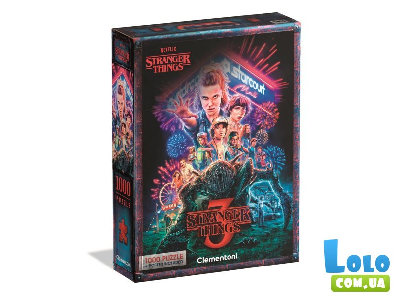 Пазл Очень странные дела 3 (Stranger Things), Clementoni, 1000 эл.