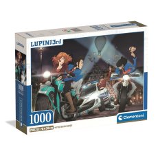 Пазл Погоня с героями аниме Люпен 3, Clementoni, 1000 эл.