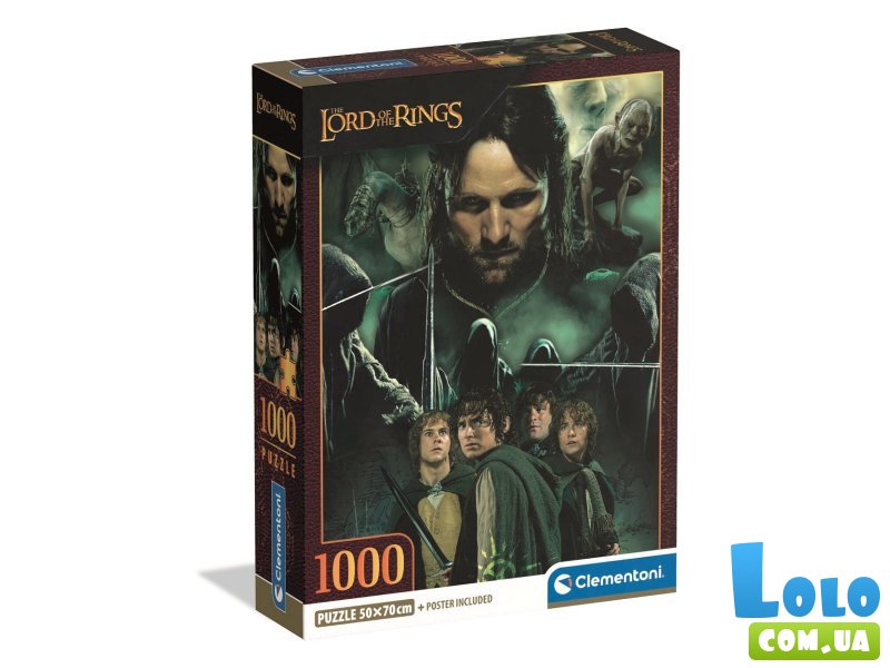 Пазл Главные герои сериала Властелин колец, Clementoni, 1000 эл.