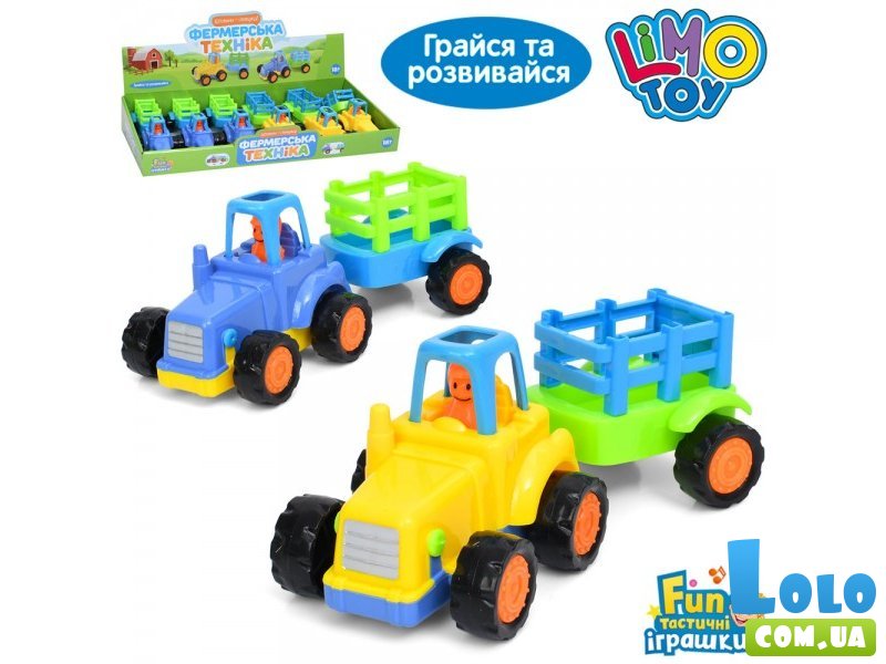 Трактор с прицепом, LimoToy (в ассортименте)