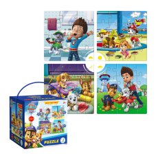 Пазлы 4 в 1 Распорядок дня Paw Patrol, DoDo, 12-16-20-24 эл.