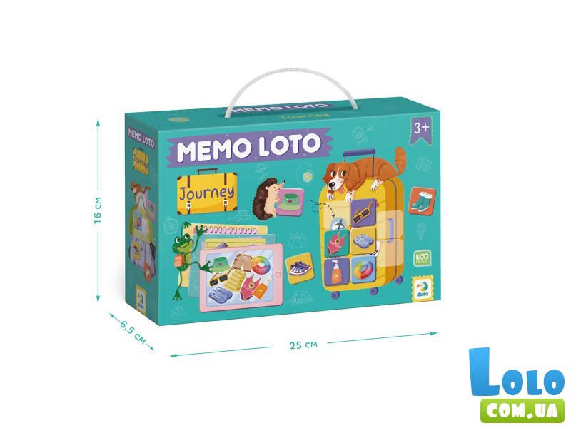 Настольная игра мемо и лото 2в1 Собираемся в путешествие, Dodo