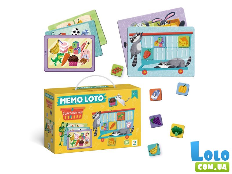 Настольная игра мемо и лото 2в1 Супермаркет, Dodo
