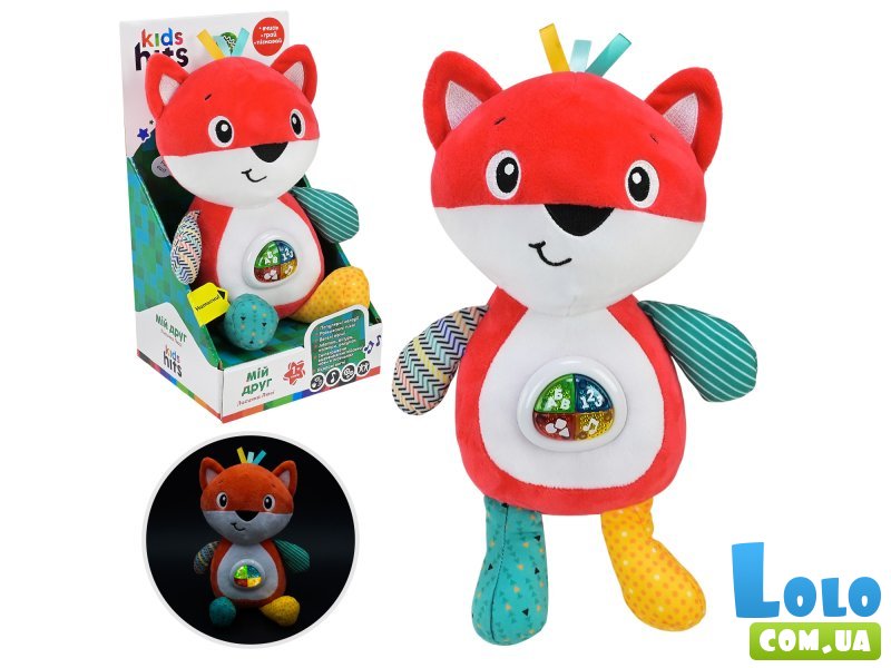 Мягкая интерактивная игрушка Лис Kids Hits