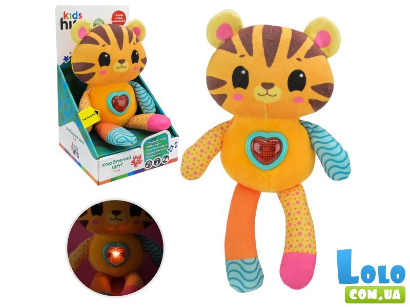 Мягкая интерактивная игрушка Тигр, Kids Hits