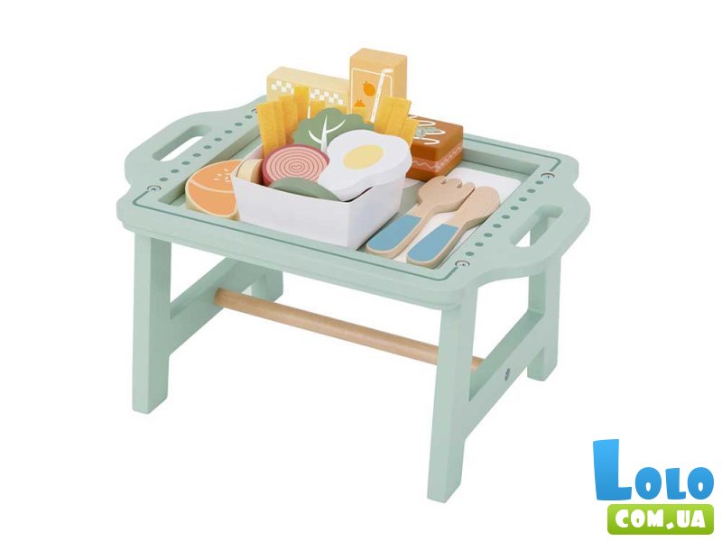 Игровой деревянный набор Завтрак на подносе, Tooky Toy