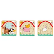 Развивающая игрушка Многослойный пазл Ферма, Tooky Toy