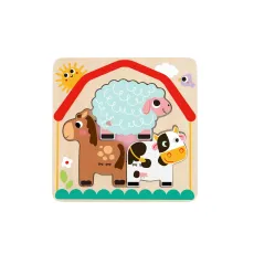 Развивающая игрушка Многослойный пазл Ферма, Tooky Toy