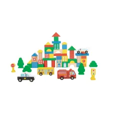 Деревянный конструктор Строительные блоки Город, Tooky Toy