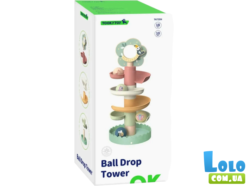 Развивающая игрушка Шариковый спуск Цветок, Tooky Toy