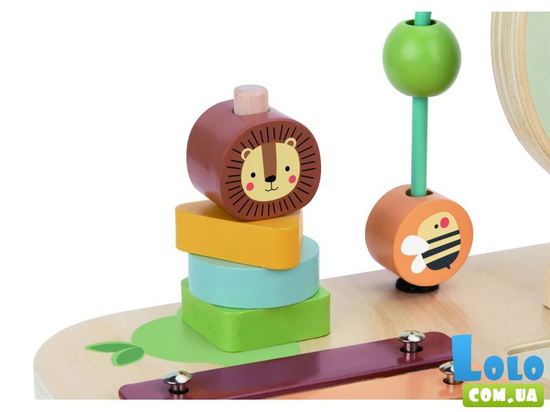 Деревянный развивающий центр столик Лесные друзья, Tooky Toy