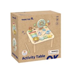 Деревянный развивающий центр столик Лесные друзья, Tooky Toy