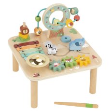 Деревянный развивающий центр столик Лесные друзья, Tooky Toy