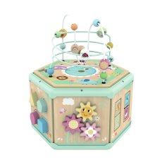 Деревянный развивающий центр бизикуб 7в1, Tooky Toy