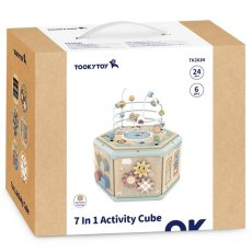Деревянный развивающий центр бизикуб 7в1, Tooky Toy