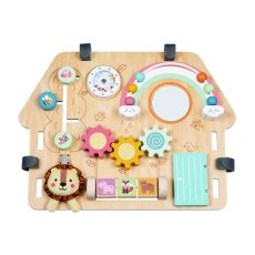 Деревянная развивающая доска бизиборд 2в1, Tooky Toy