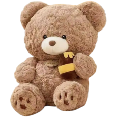 Мягкая игрушка Мишка + бочка с медом, 37 см