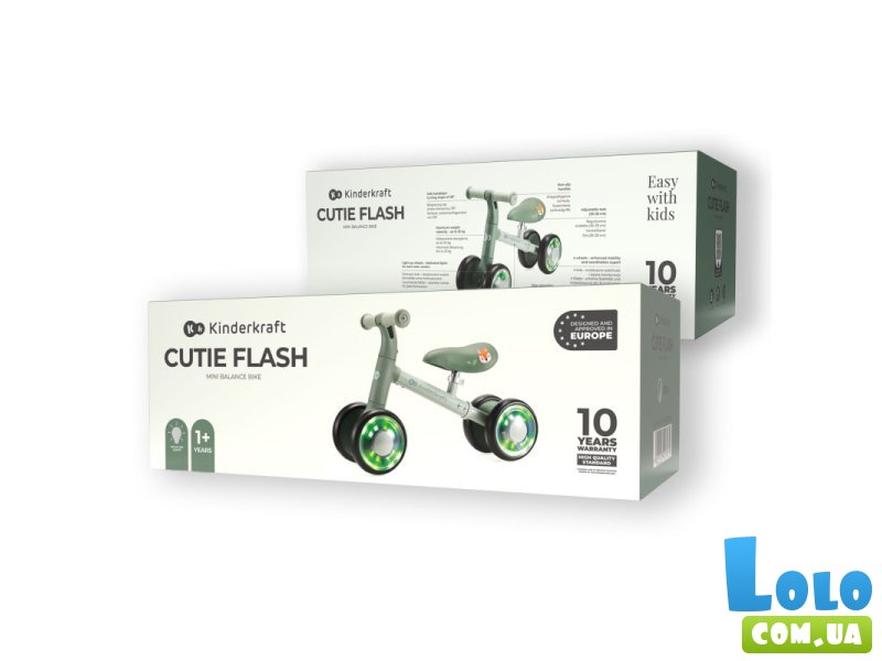 Каталка-беговел Cutie Flash, Kinderkraft (Green)