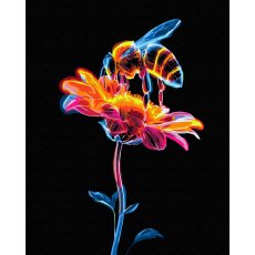 Картина по номерам Неоновый нектар с флуоресцентными красками, Brushme (40x50 см)