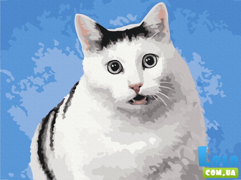 Картина по номерам Котик Га?, Brushme (30x40 см)