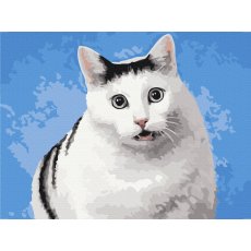Картина по номерам Котик Га?, Brushme (30x40 см)