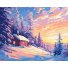 Картина по номерам Пылающее зимнее небо, Brushme (40x50 см)