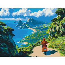 Картина по номерам К горизонту, Brushme (30x40 см)