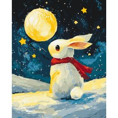 Картина по номерам Белый зимний принц, Brushme (40х50 см)