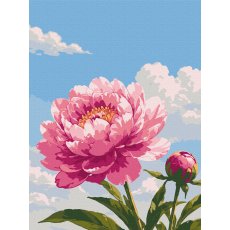 Картина по номерам Нежность пиона, Brushme (30х40 см)