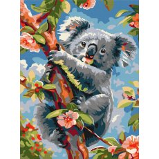 Картина по номерам Коала среди цветов, Brushme (30х40 см)